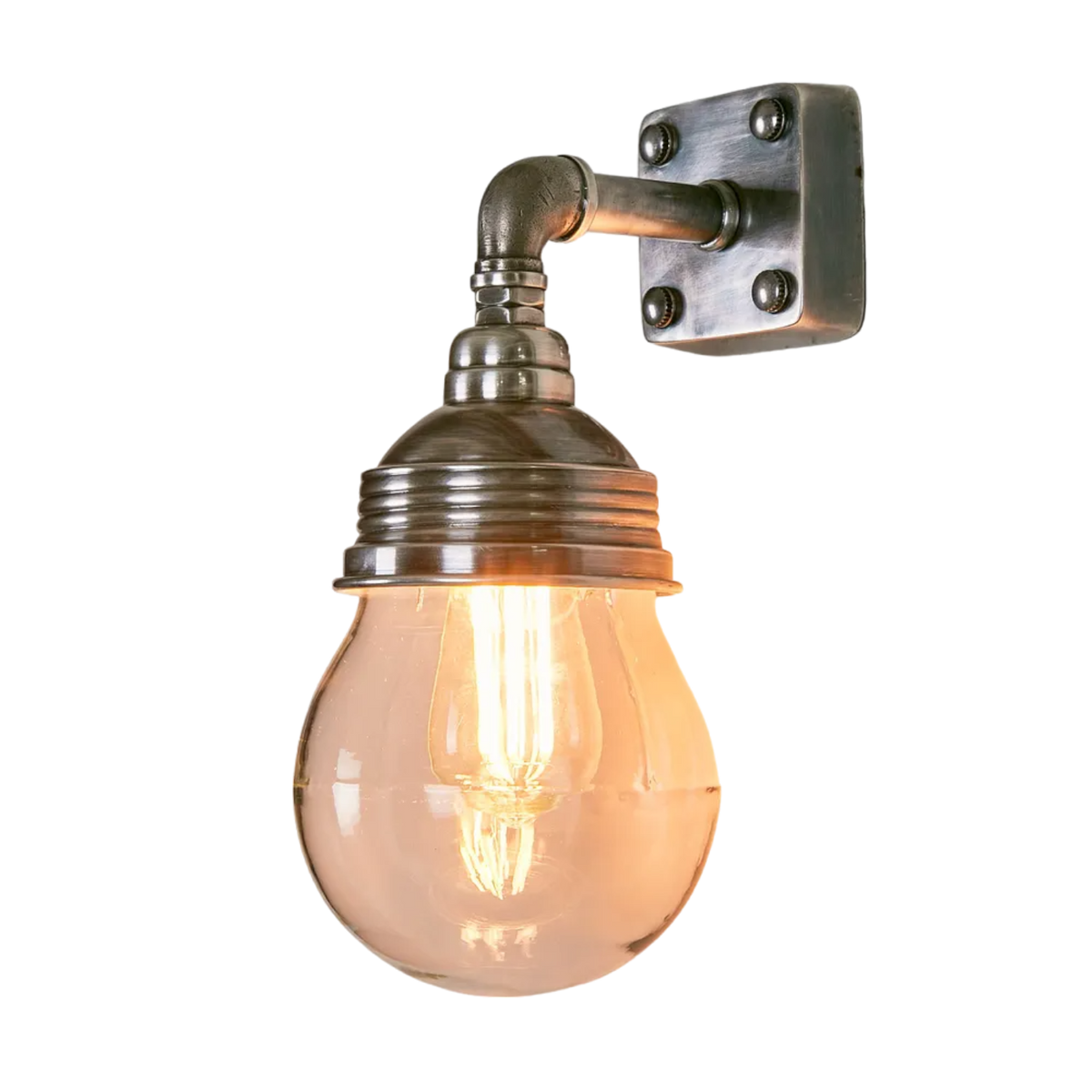 Dover Outdoor Wall Light Antique Silver