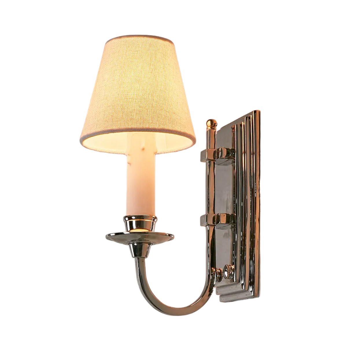 East Borne Wall Light Nickel