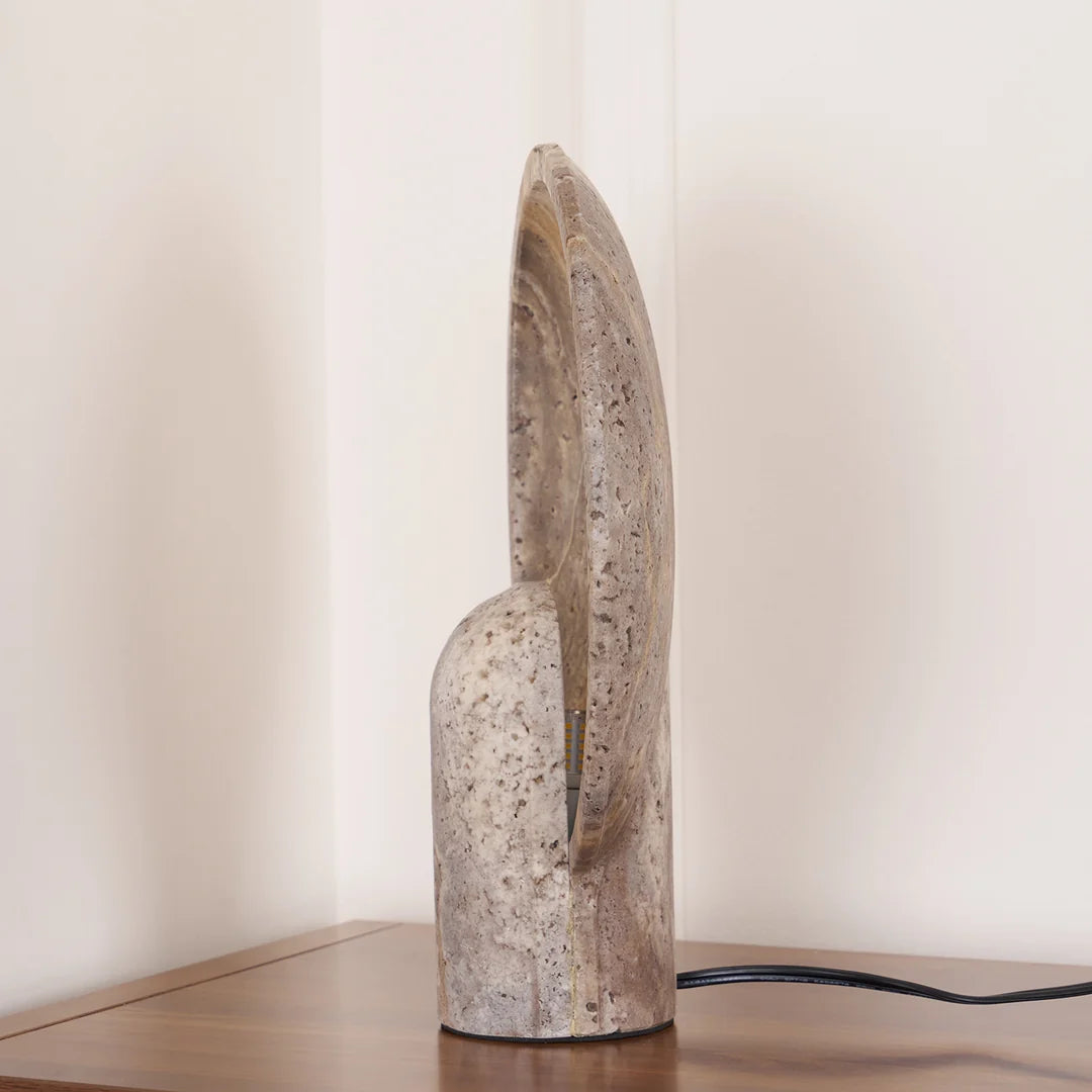 Callie Eclipse Stone Table Lamp
