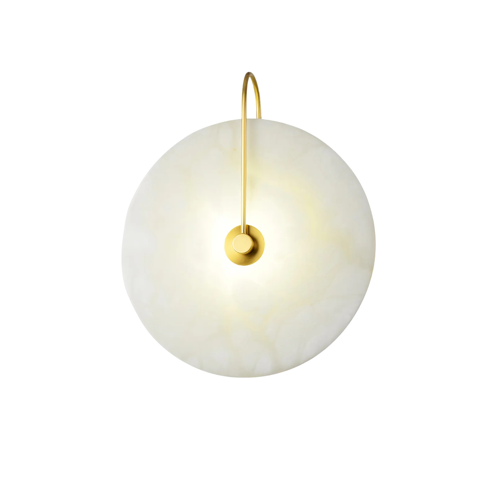 Edith Round Alabaster Wall Sconce