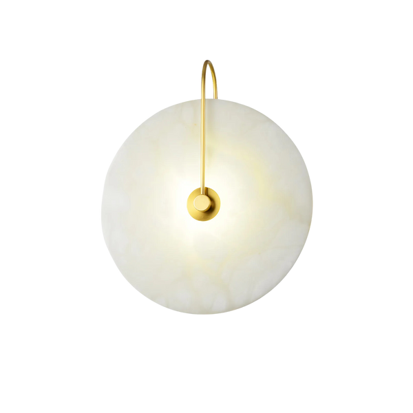 Edith Round Alabaster Wall Sconce