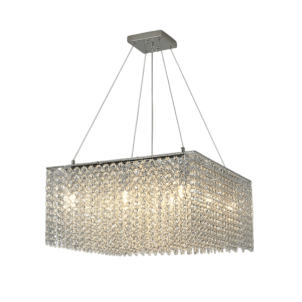 Editta Murano Crystal Frame Chandelier