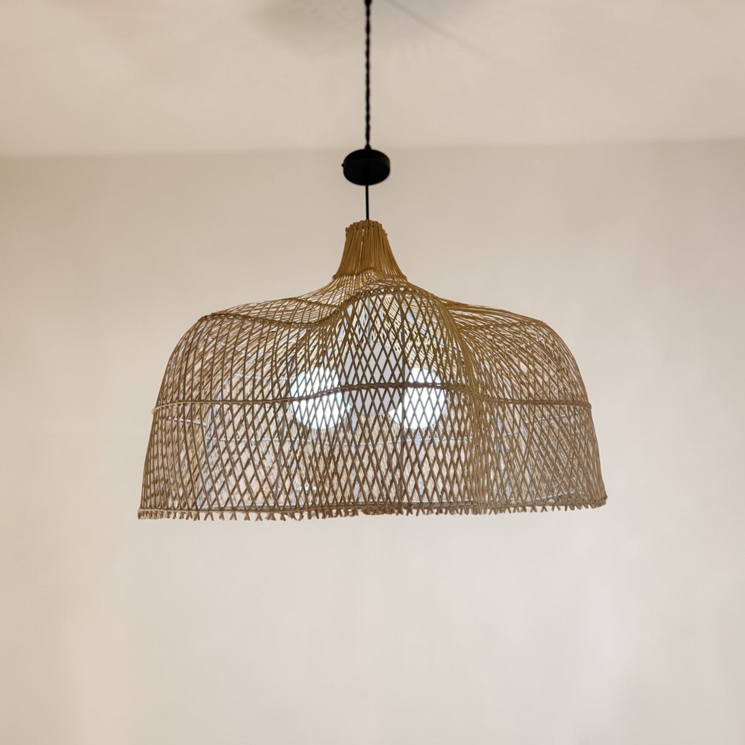 Elani Rattan Hanging Lamp