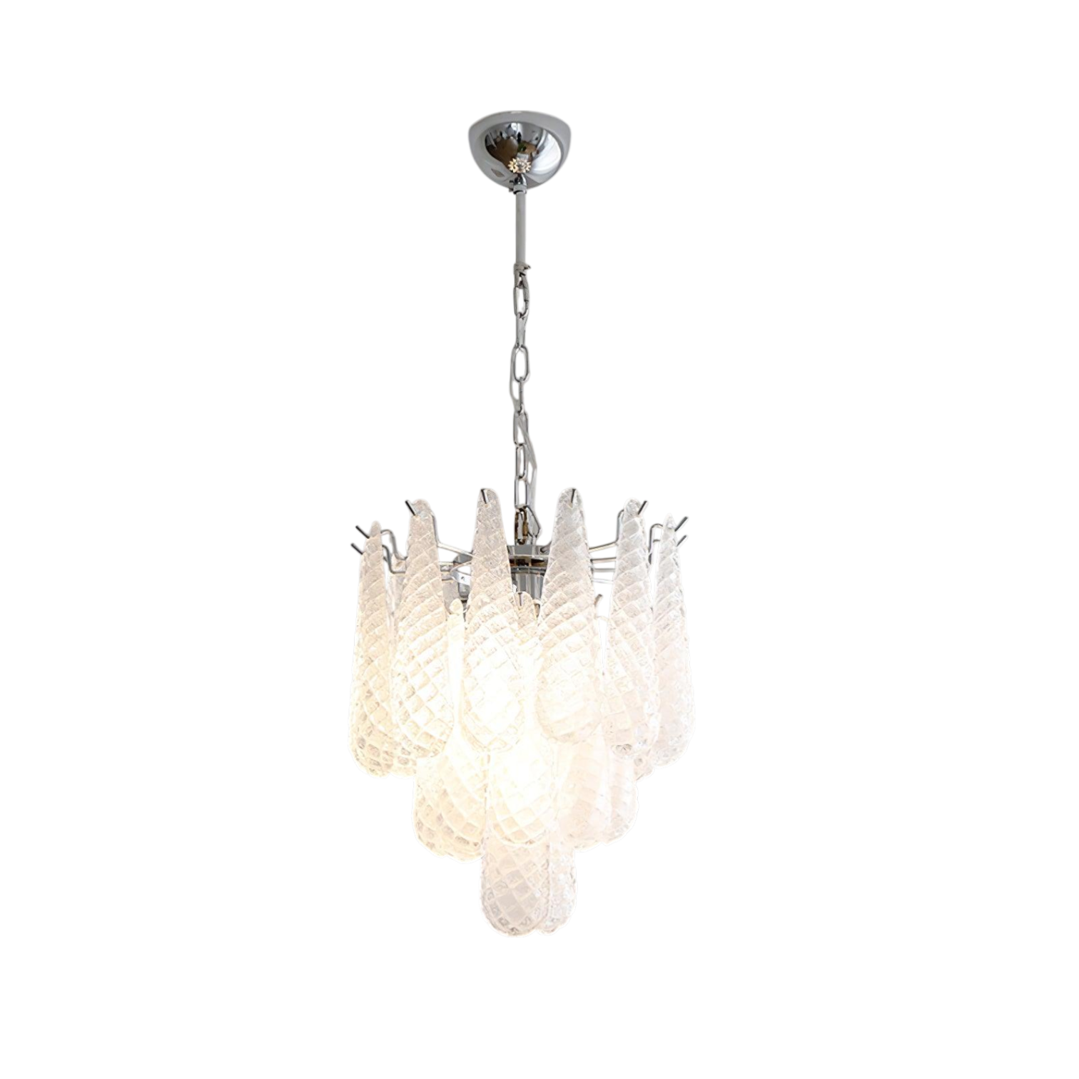 Eleanora Murano Waterfall Chandelier - 3 layer