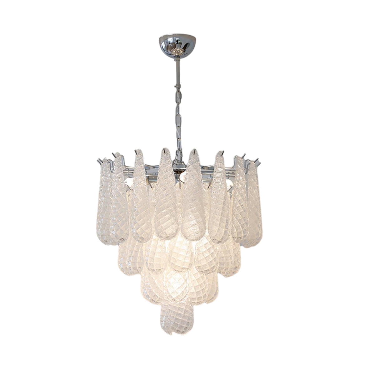 Eleanora Murano Waterfall Chandelier - 4 layer