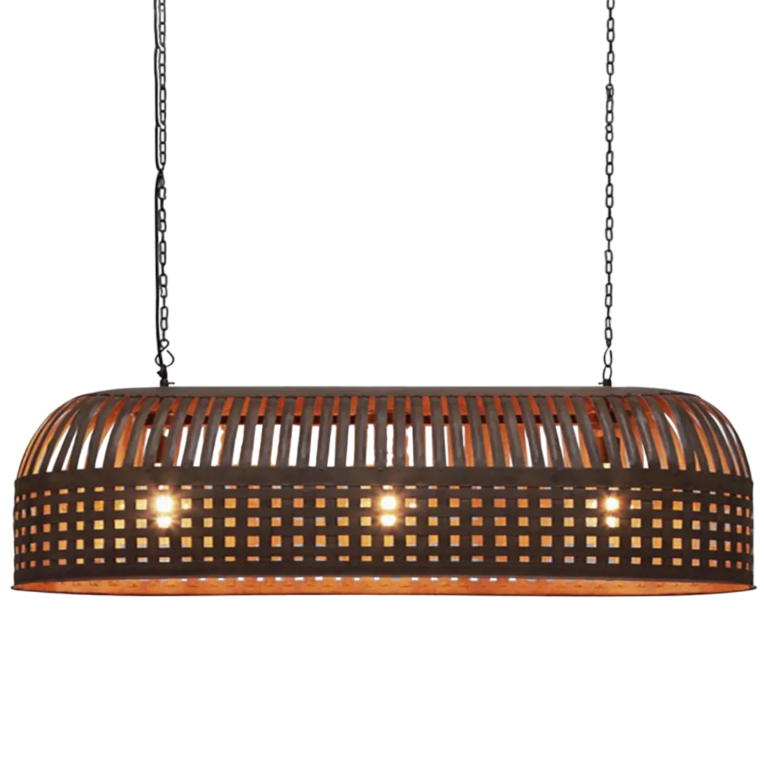 Esch Ceiling Pendant Extra Long Rust ZAF12091