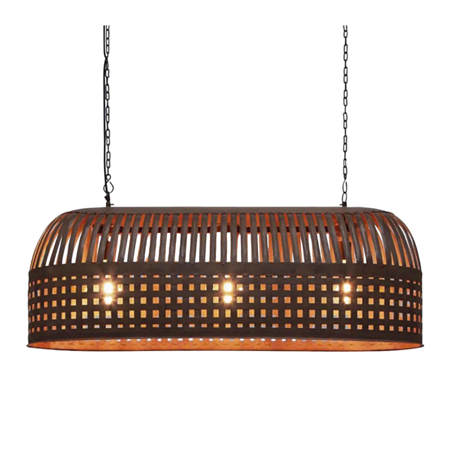 Esch Ceiling Pendant Long Rust ZAF12088