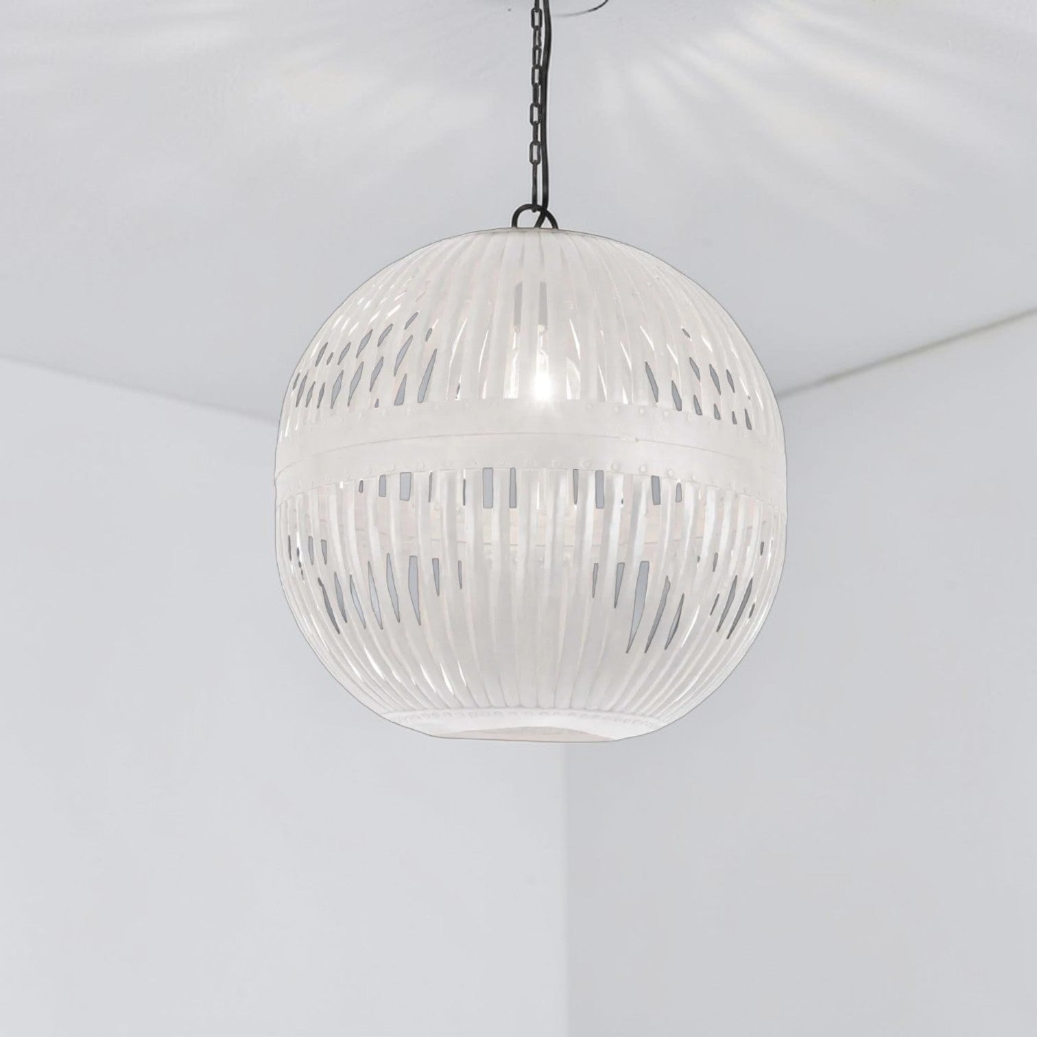 Esch Ball Ceiling Pendant White ZAF5238WH