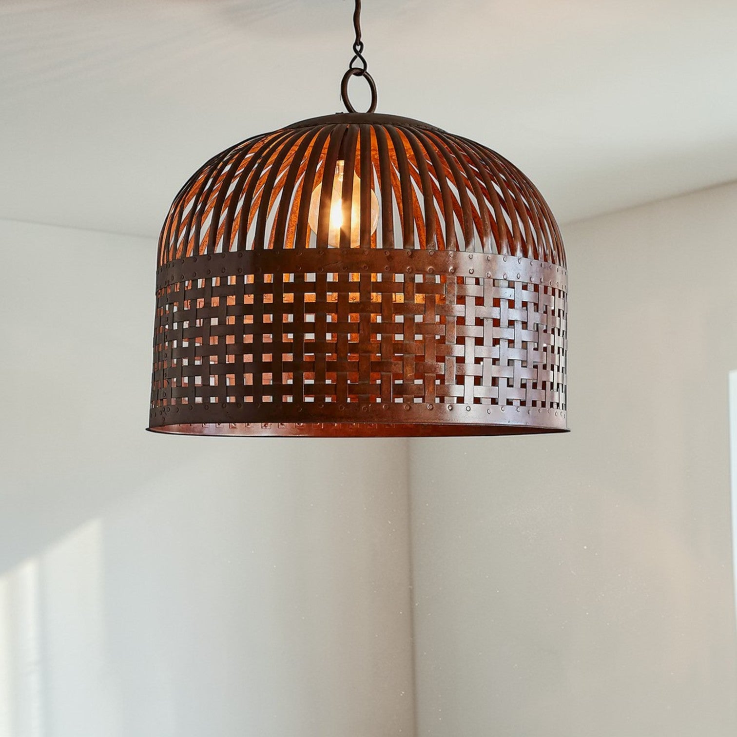 Esch Ceiling Pendant Large Rust ZAF10108RU
