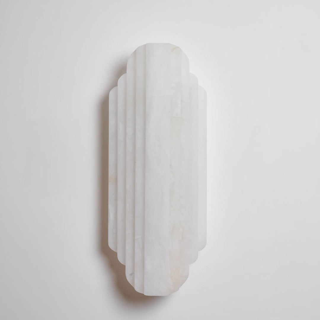 Calma Alabaster Wall Sconce - Short