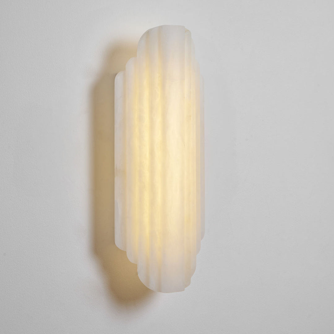 Calma Alabaster Wall Sconce - Short