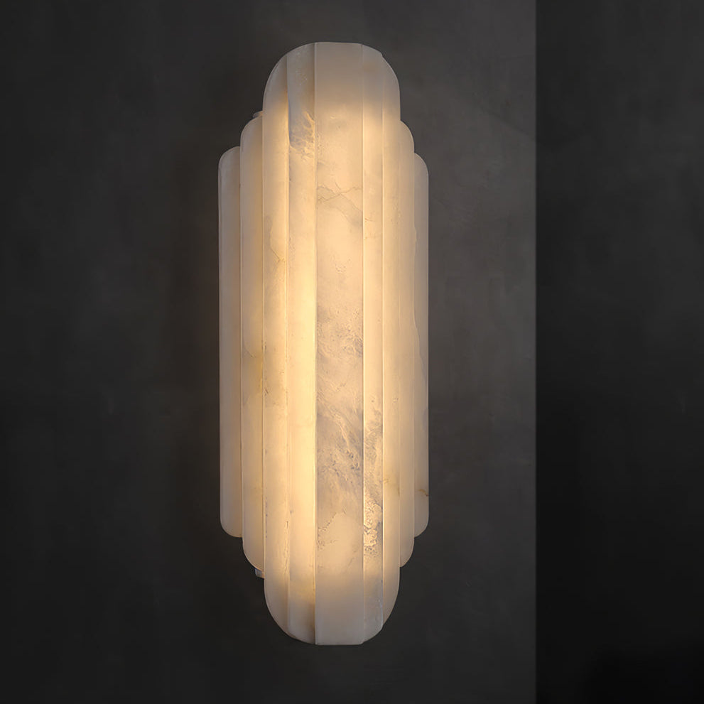 Calma Alabaster Wall Sconce - Long