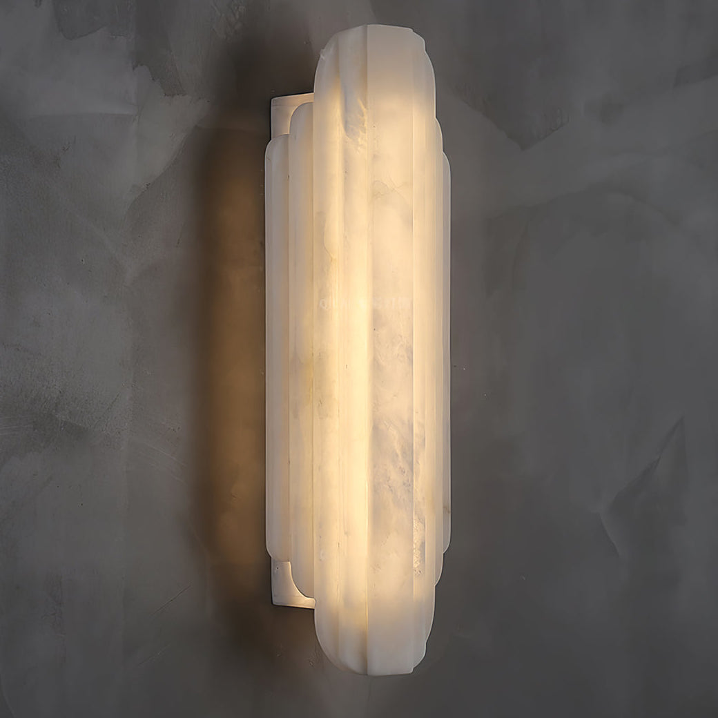 Calma Alabaster Wall Sconce - Long