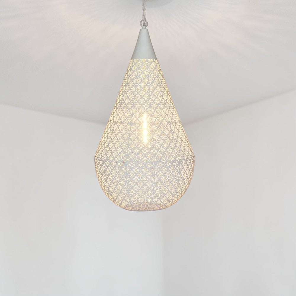 Europa Ceiling Pendant Large White ZAF11099