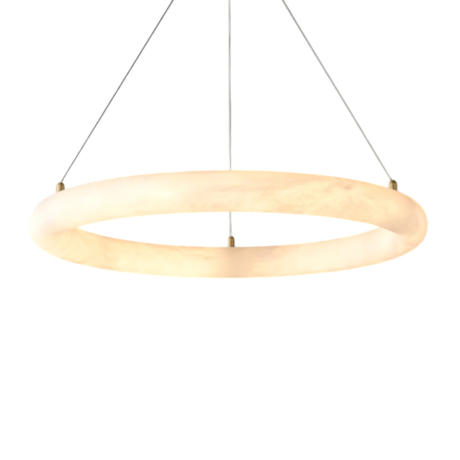 Fino Alabaster Round Hanging Lamp
