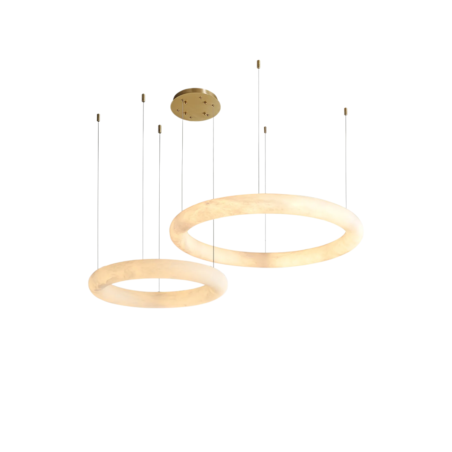 Fino Alabaster Round Hanging Lamp