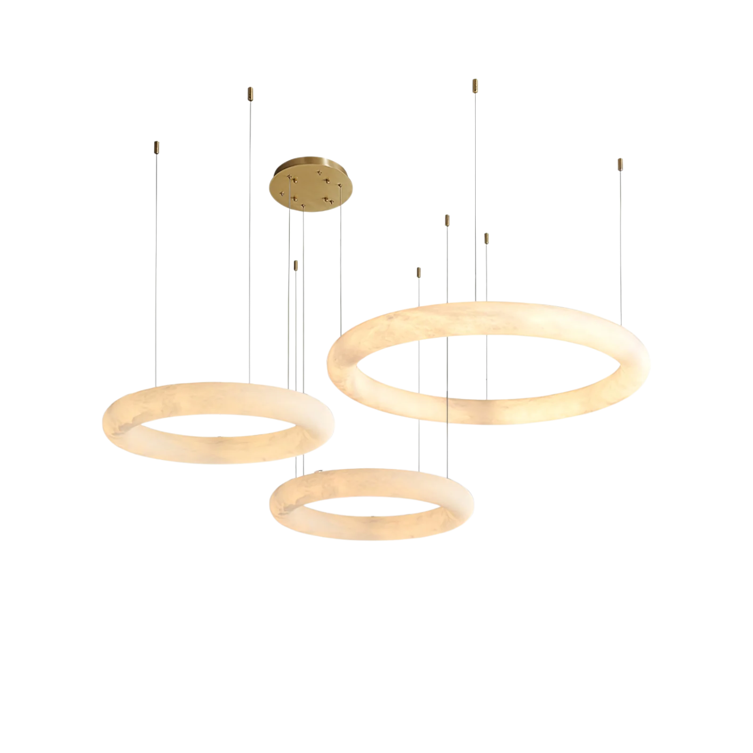 Fino Alabaster Round Hanging Lamp