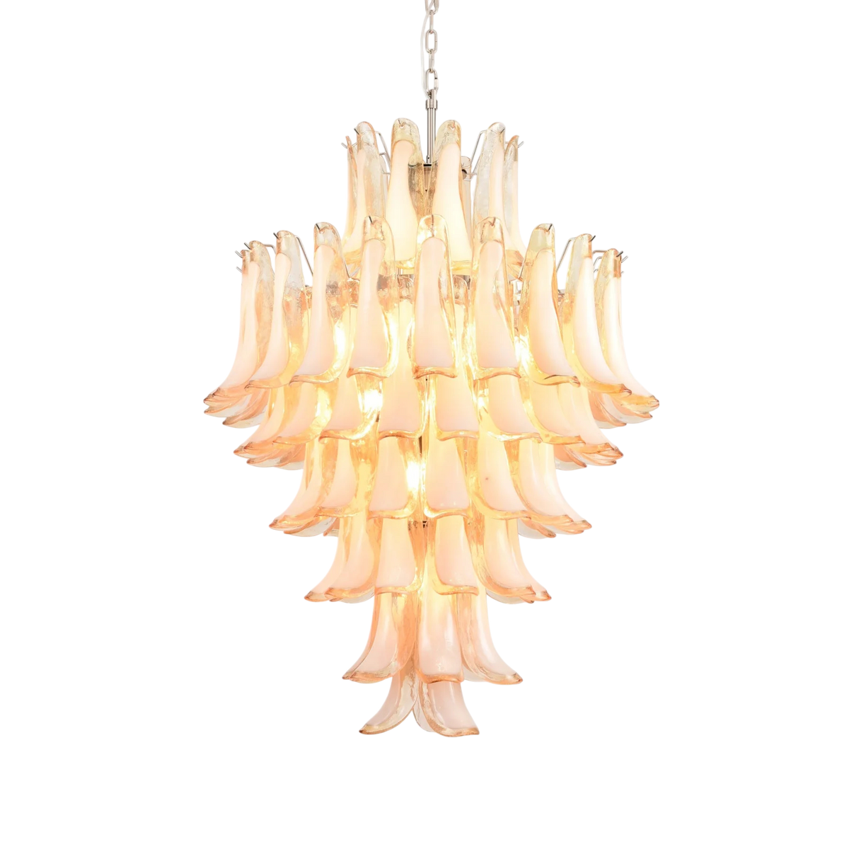 Fiorella Murano Petal Glass Chandelier (7 layer)