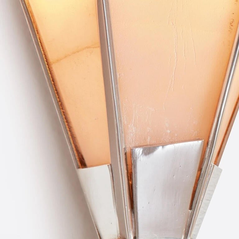 Lucor Alabaster Fan Wall Sconce - Large