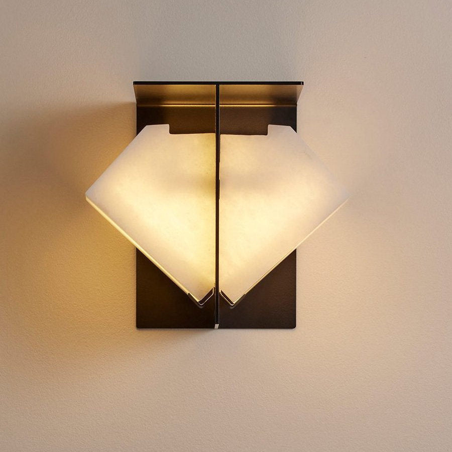 Nina Folded Alabaster Wall Sconce