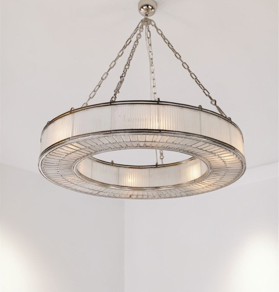Franschhoek Ceiling Pendant Large Silver ELJE60270