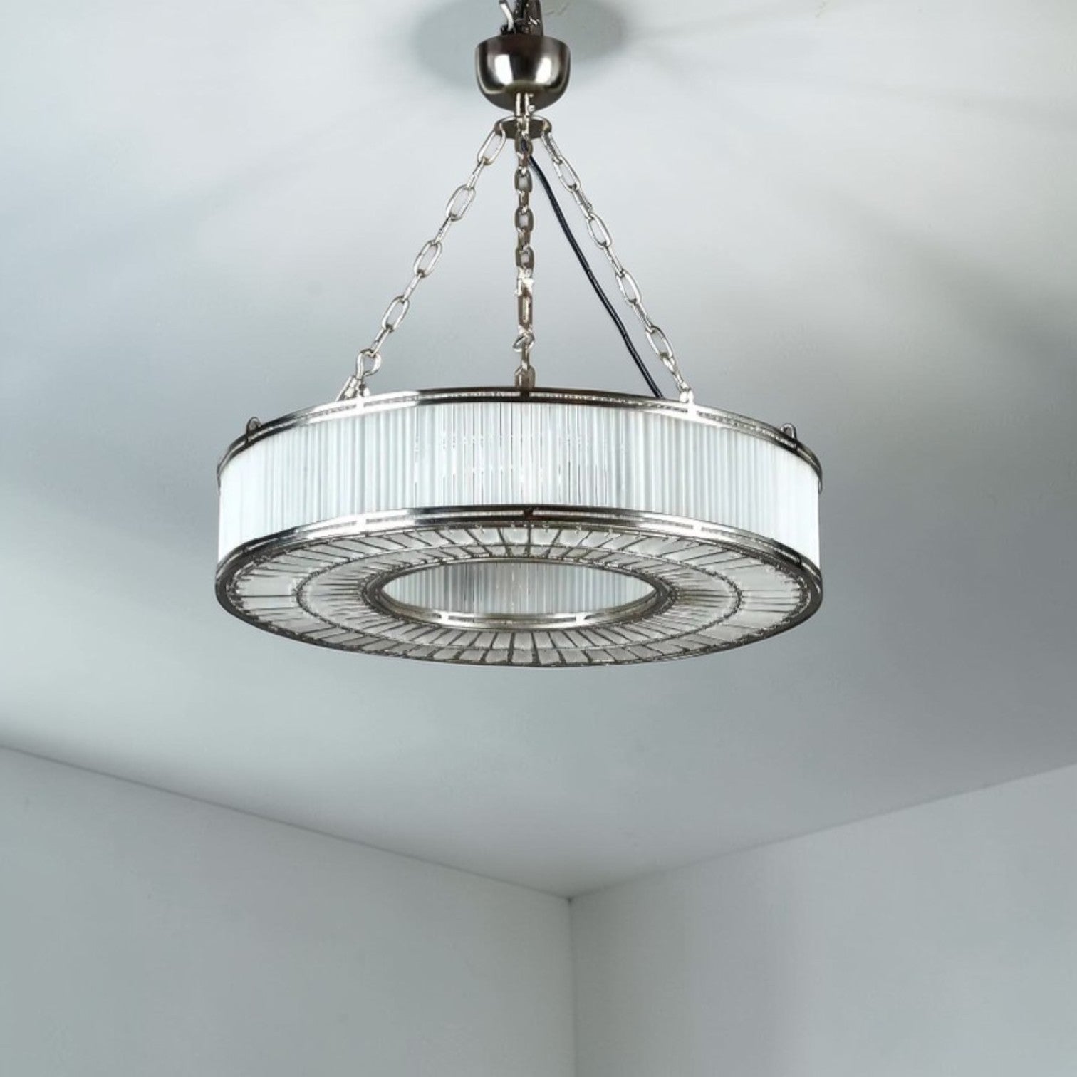 Franschhoek Ceiling Pendant Medium Silver ELJE60269