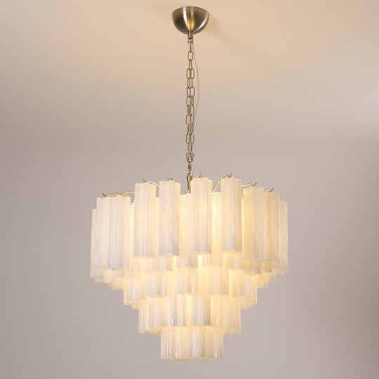 Pippa Frosted Murano Cascade Chandelier