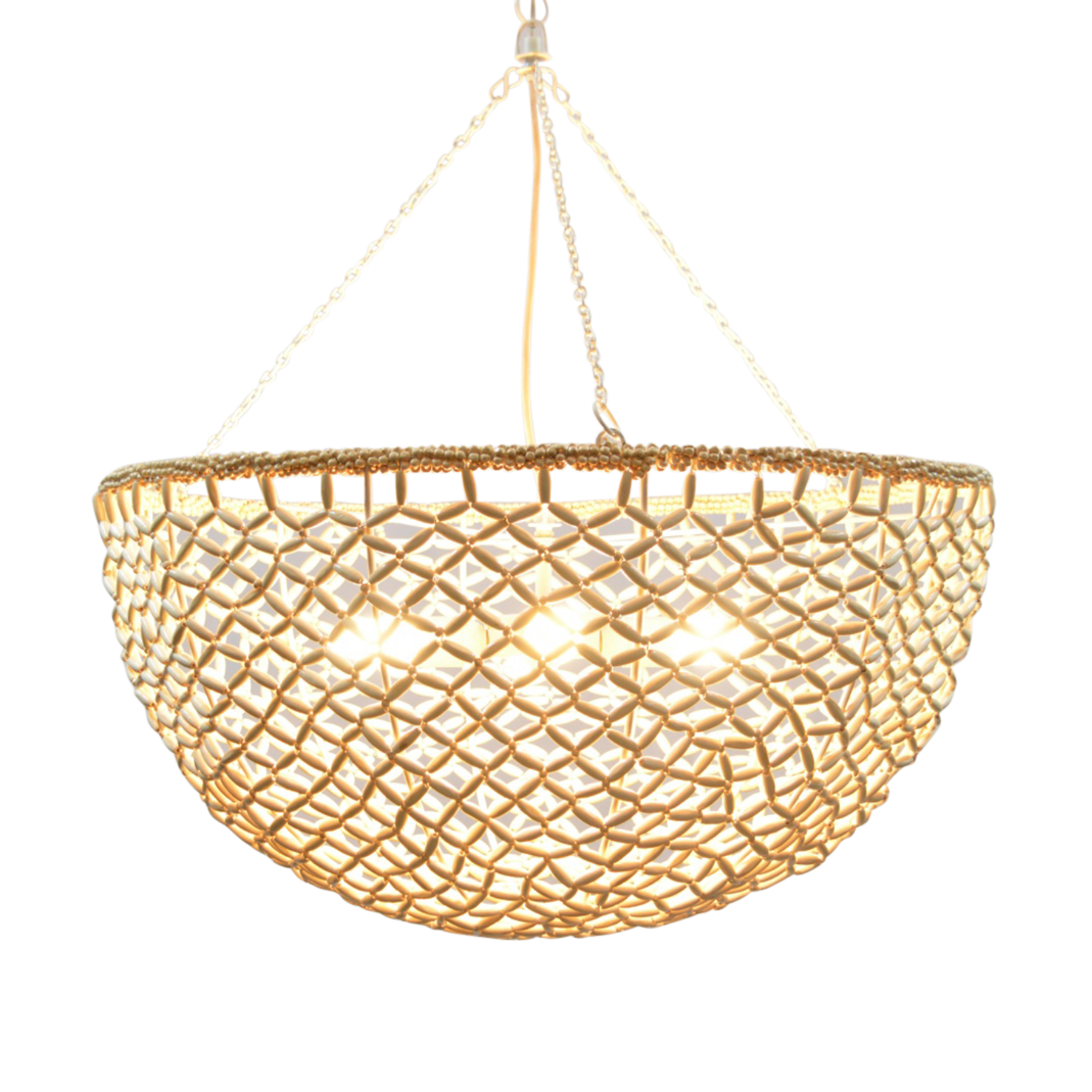 Linney Large Handcrafted Beaded Pendant Lamp