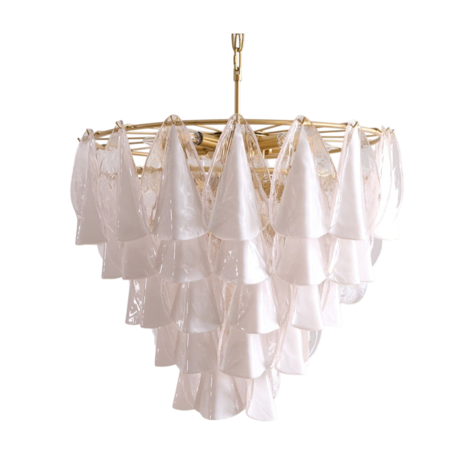 Gabriela White Murano Chandelier
