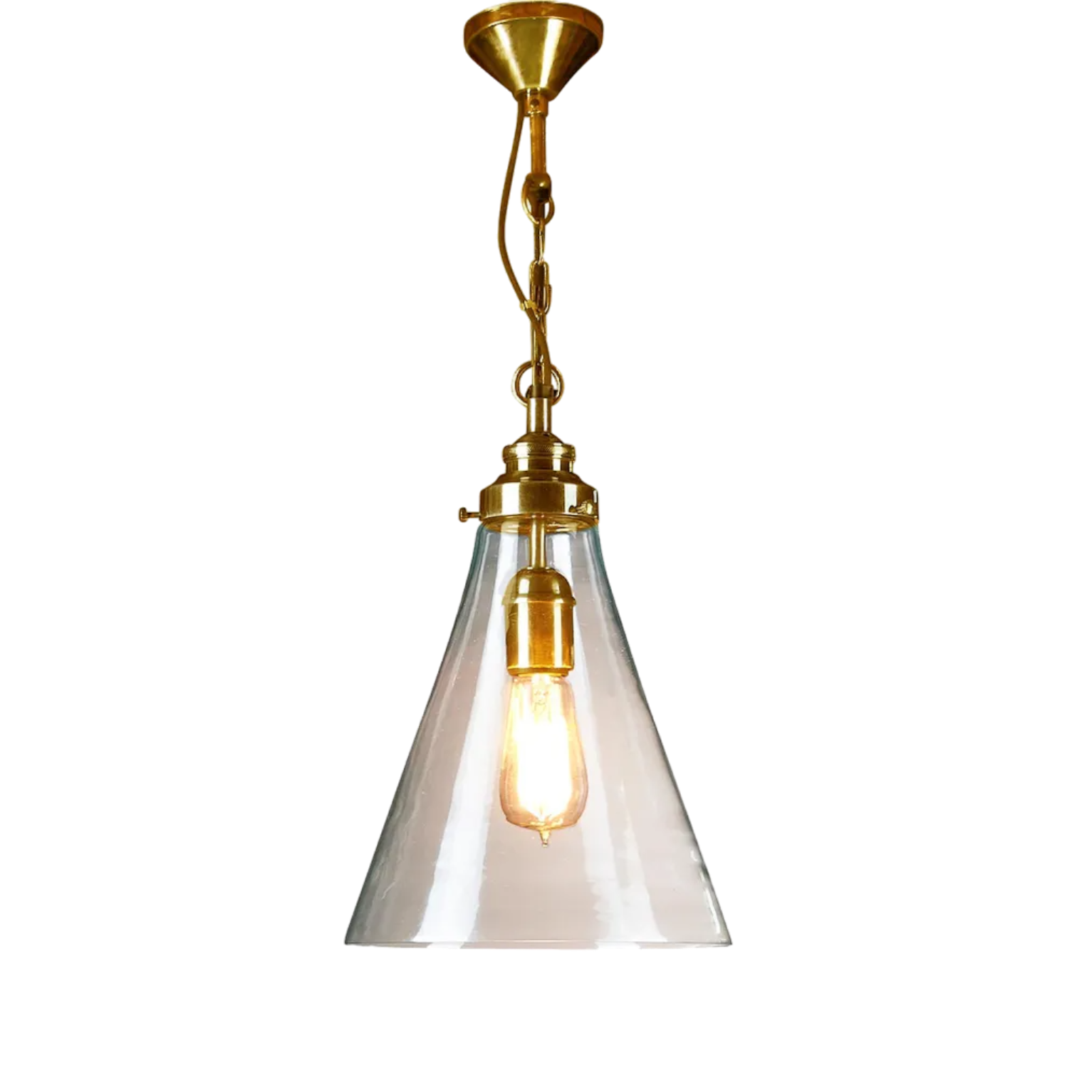 Gadsden Ceiling Pendant Small Brass