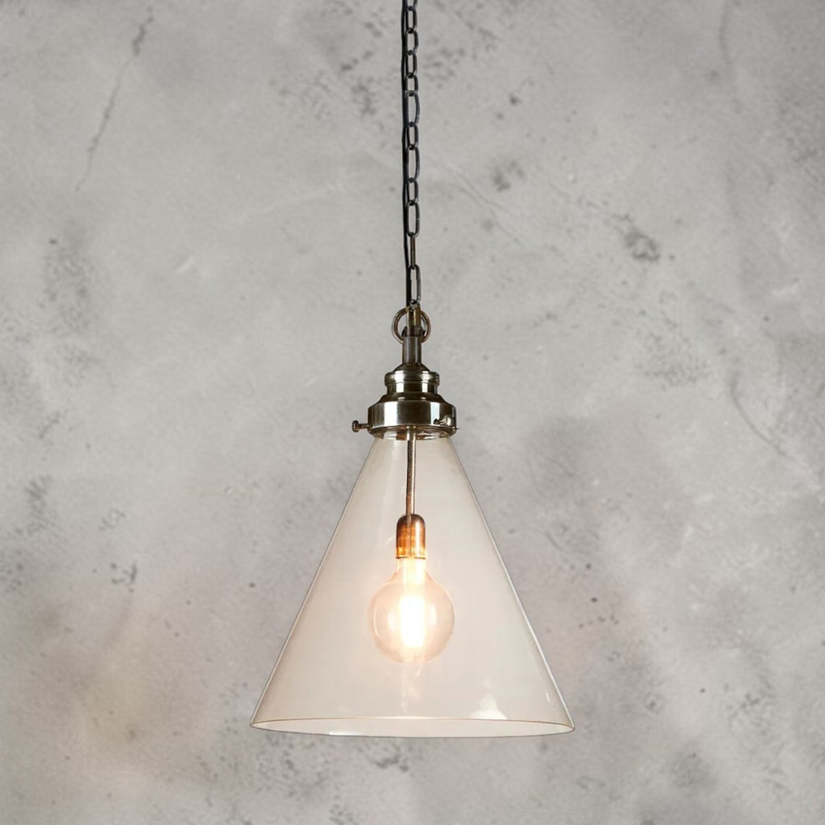 Gadsden Ceiling Pendant Medium Silver ELPIM51961AS