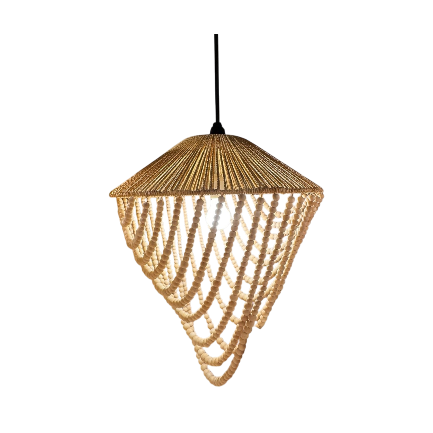 Gatlin Rattan Hanging Lamp