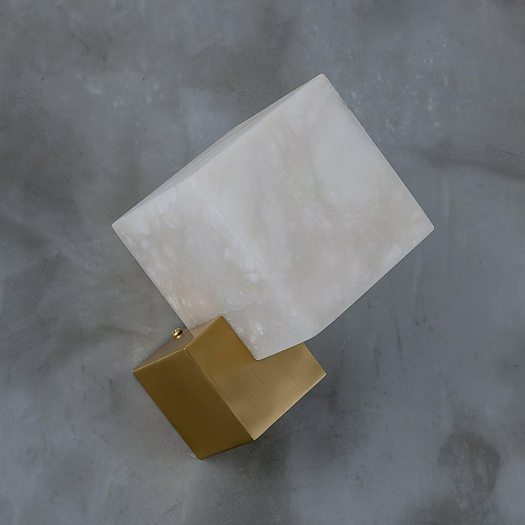 Sarela Block Alabaster Wall Sconce