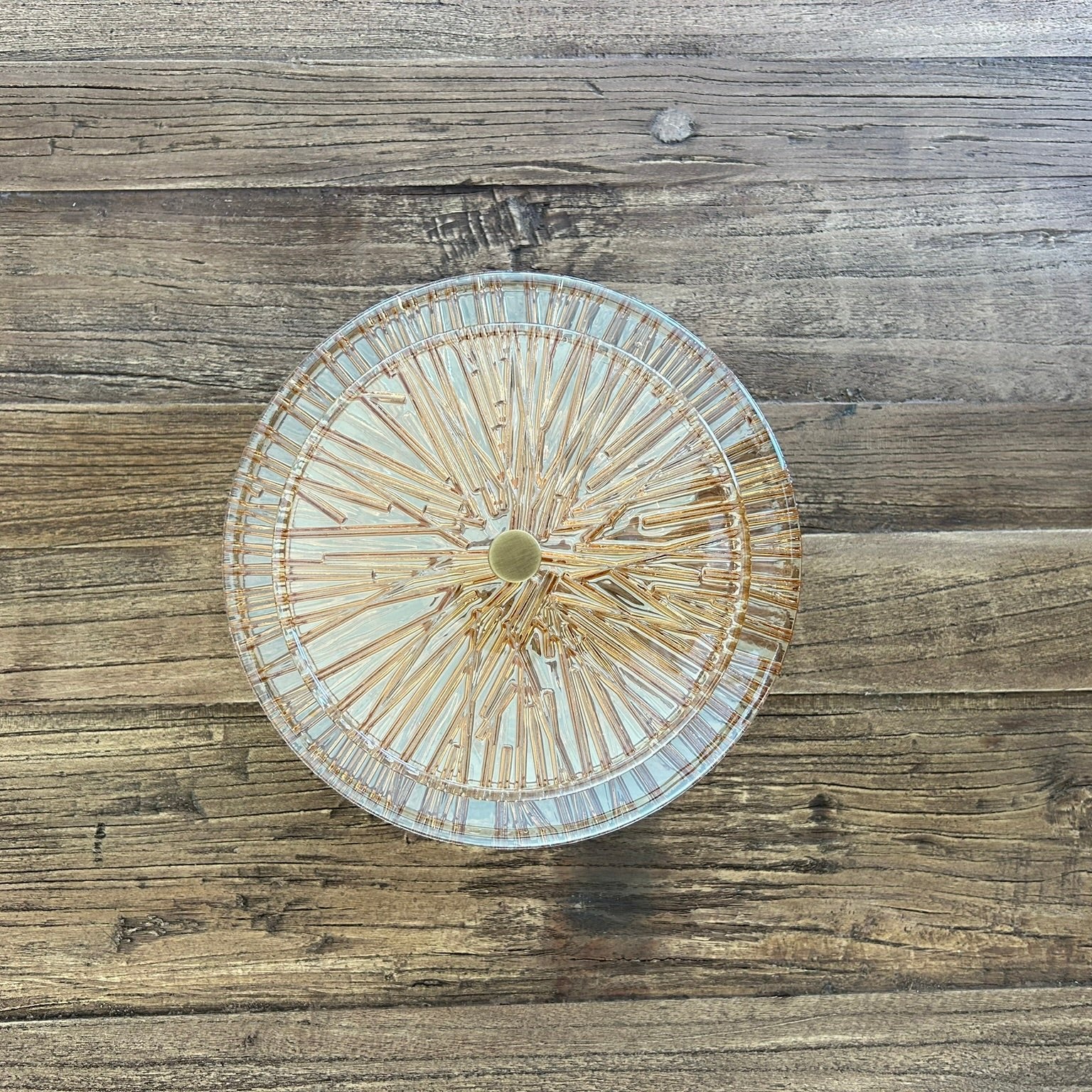 Ginevra Organic Round Glass Wall Lamp