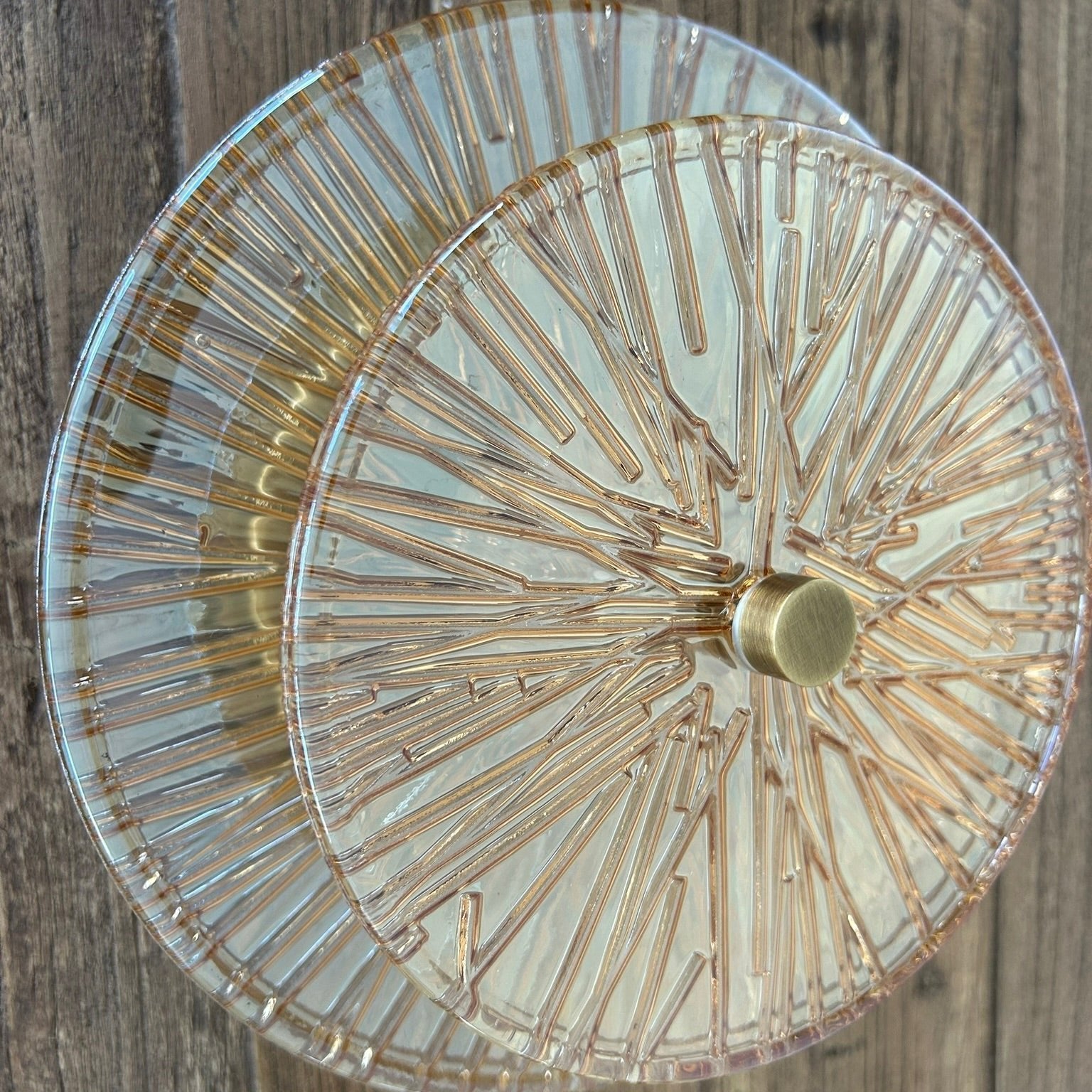 Ginevra Organic Round Glass Wall Lamp