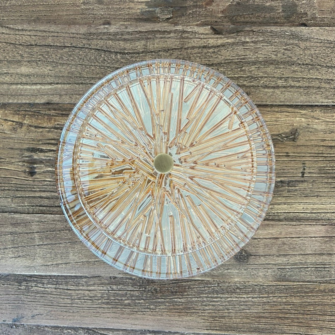 Ginevra Organic Round Glass Wall Lamp