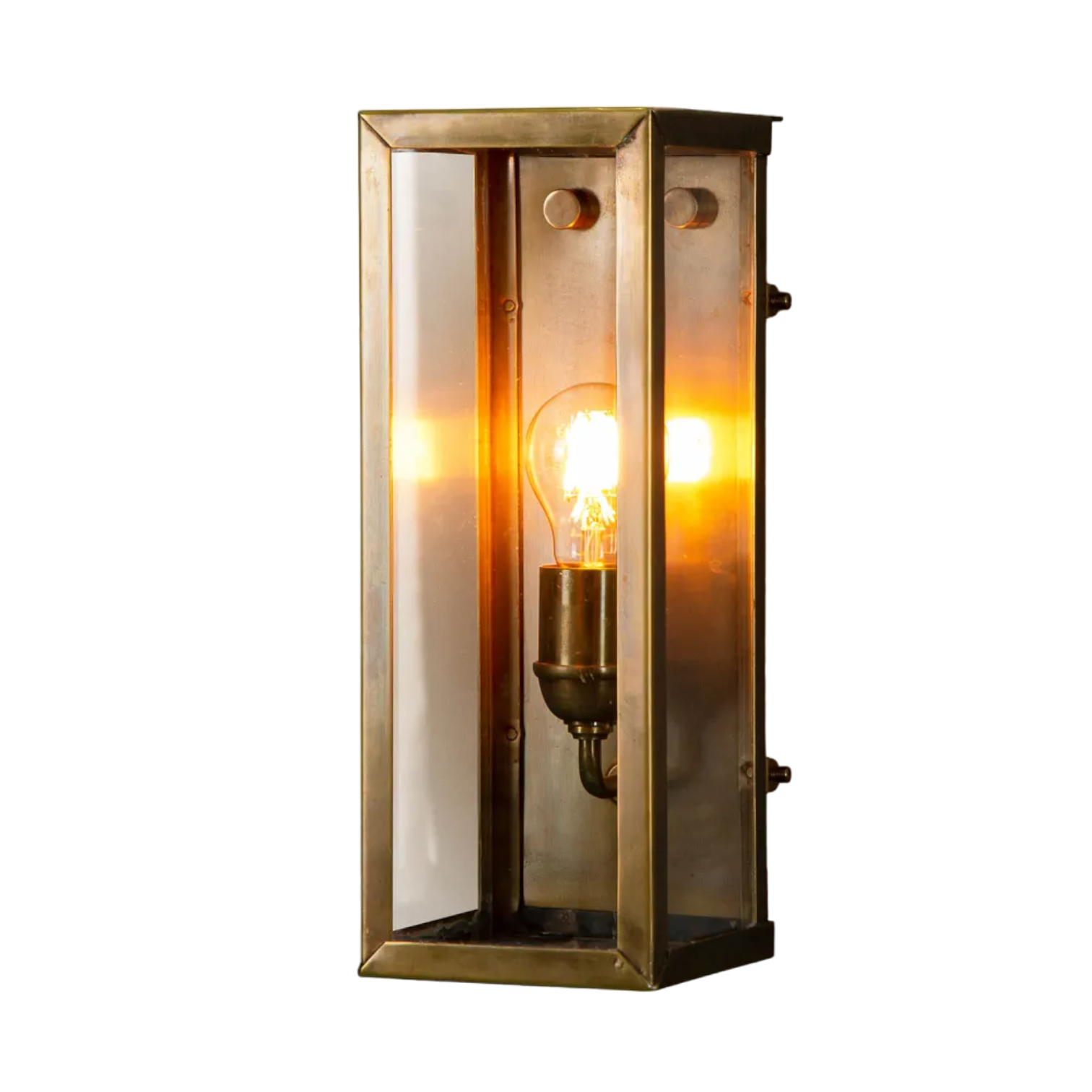 Goodman Outdoor Wall Light Small Antique Brass