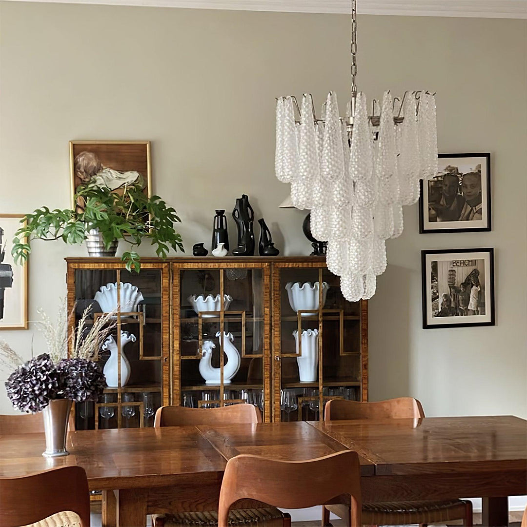 Eleanora Murano Waterfall Chandelier - 5 layer