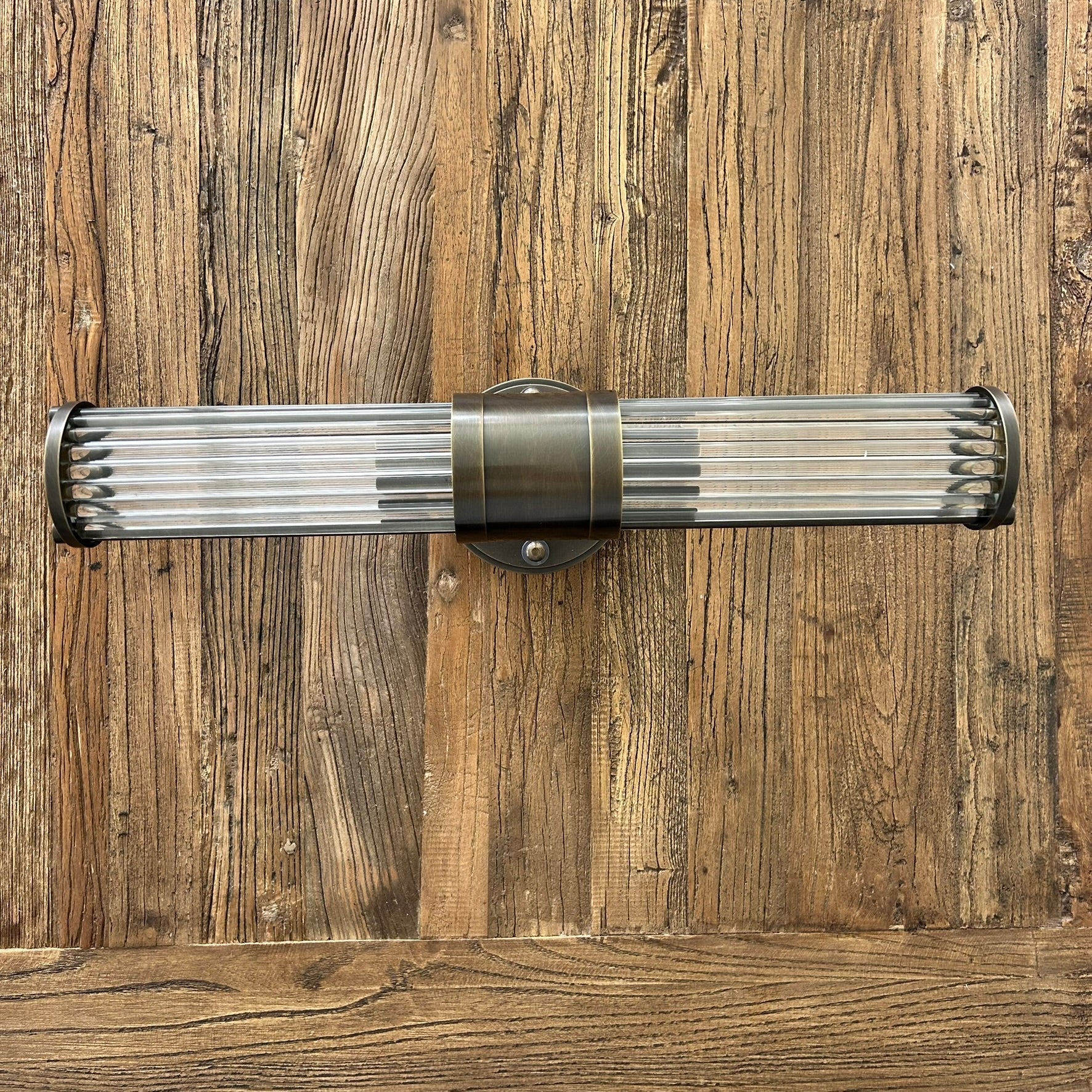 Griffith Twin Up-Down Wall Lamp in Brass