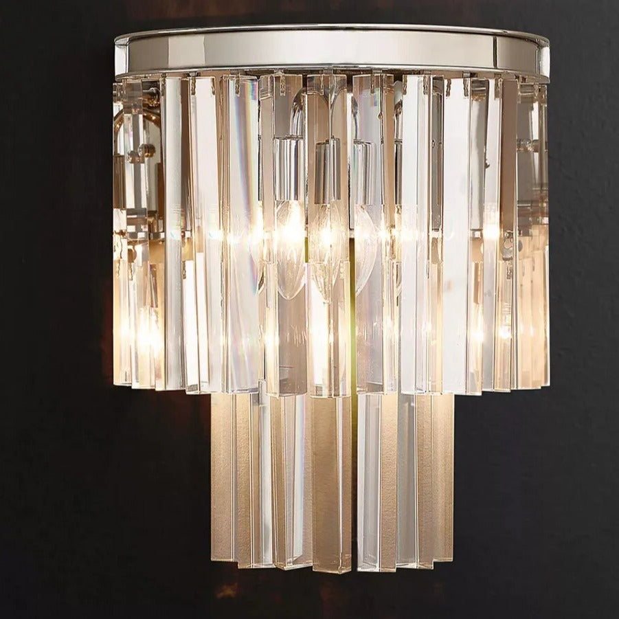 Peyton Art Deco Crystal Wall Lamp (260x350mm)
