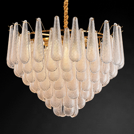 Qadira Organic Teardrop Glass Wall Sconce