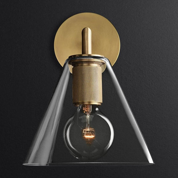 Yanick Clear Glass Cone Lamp