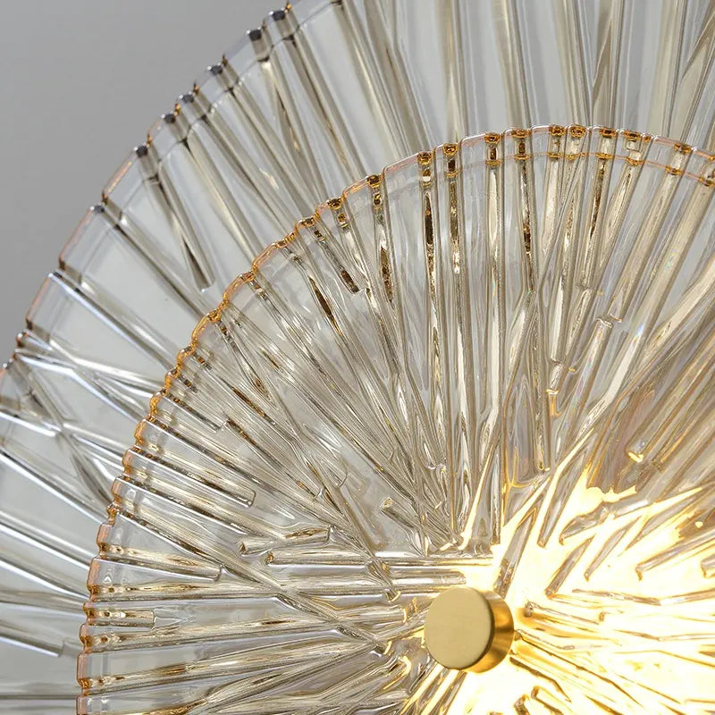 Ginevra Organic Round Glass Wall Lamp