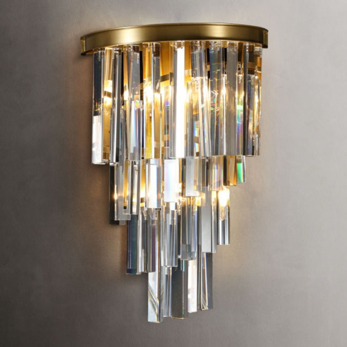 Peyton Art Deco Crystal Wall Lamp (350x520mm)