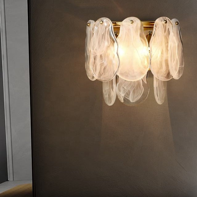 Quinn Organic Glass Wall Sconce