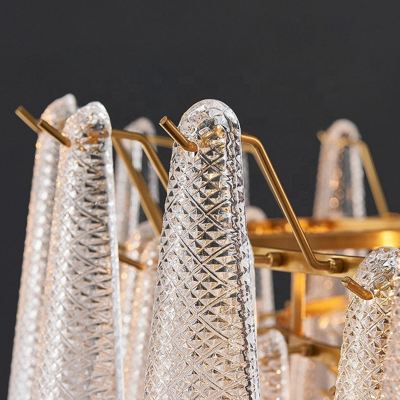 Qadira Organic Teardrop Glass Wall Sconce