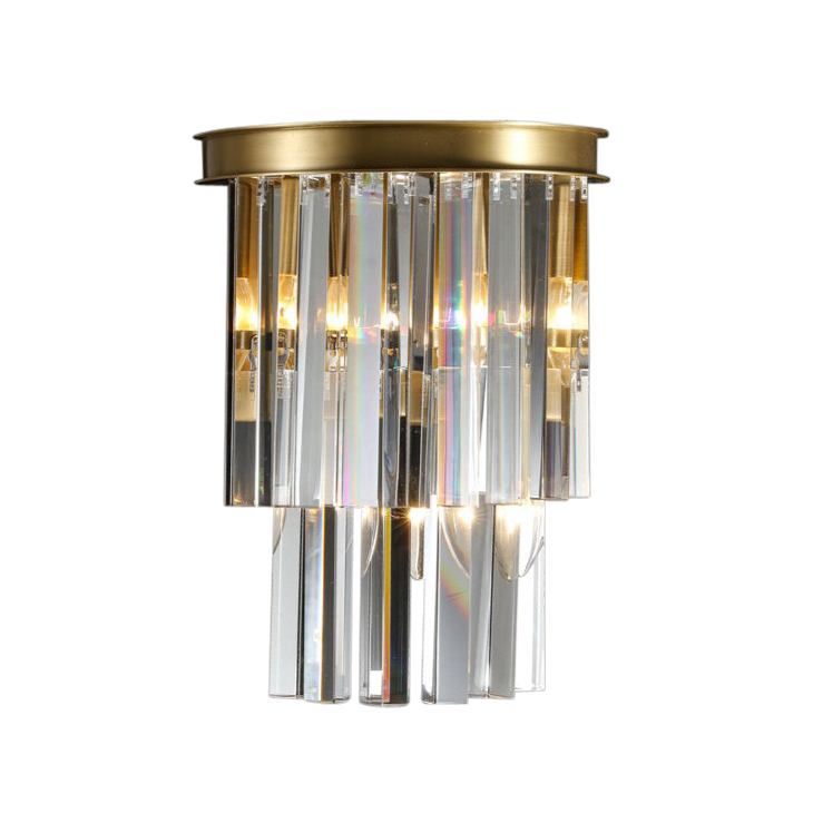 Peyton Art Deco Crystal Wall Lamp (260x350mm)