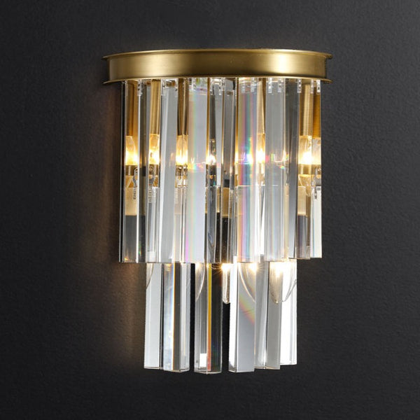 Peyton Art Deco Crystal Wall Lamp (260x350mm)