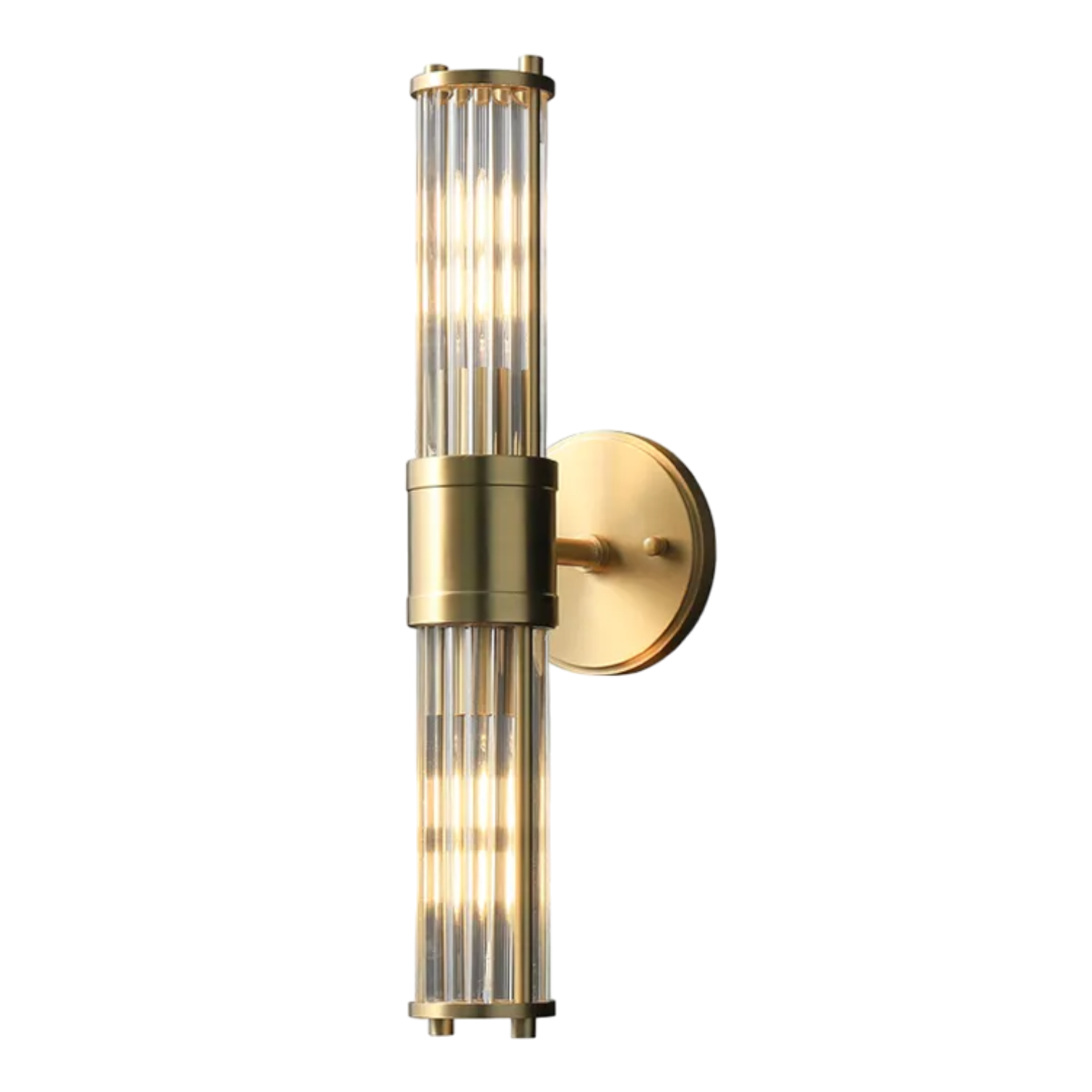 Griffith Twin Up-Down Wall Lamp in Brass