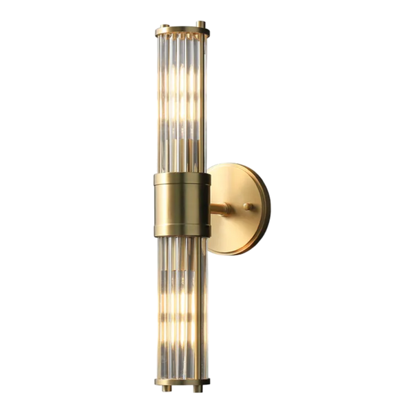 Griffith Twin Up-Down Wall Lamp in Brass